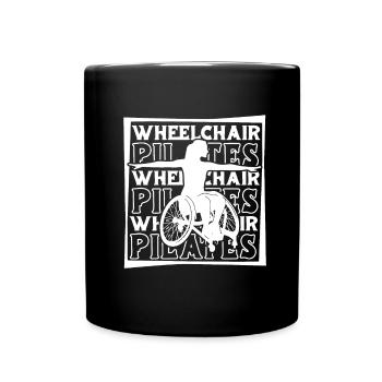 Pilates wheelchair - Full Colour Mug - black - Front