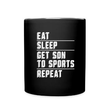 Maman Mère - Mug uni - noir - Devant