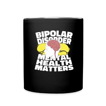 Psychology Psychologist Bipolar - Full Colour Mug - black - Front
