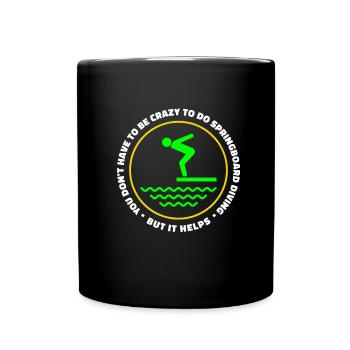 Plongeur Plongeur Humour - Mug uni - noir - Devant