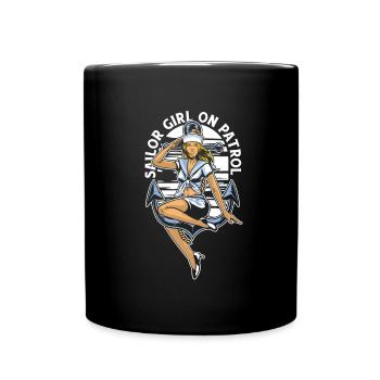 Voile Sailor Sailboat Girls - Mug uni - noir - Devant