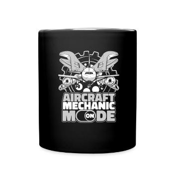 Outil mécanicien d’aéronef - Mug uni - noir - Devant