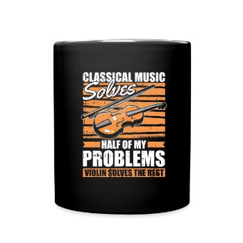 Violin Violin Funny - Full Colour Mug - black - Front
