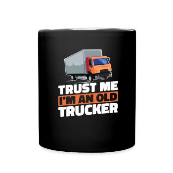 Truck Driver Trucker Truck Driver Funny - Full Colour Mug - black - Front