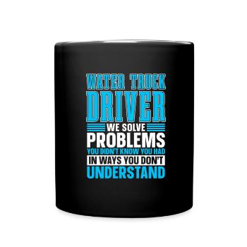 Truck driver Trucker Truck driver - Full Colour Mug - black - Front