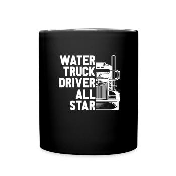 Truck driver Trucker Truck driver - Full Colour Mug - black - Front
