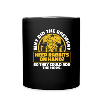 Bière artisanale Bière artisanale drôle - Mug uni - noir - Devant
