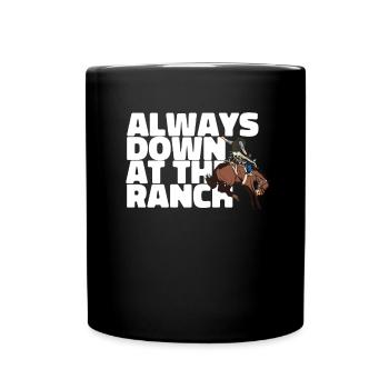 Rodeo Cowboy Stets Ranch Cowboy - Tasse einfarbig - Schwarz - Vorne