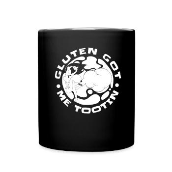 Gluten-free humor - Full Colour Mug - black - Front
