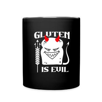 Diable sans gluten - Mug uni - noir - Devant