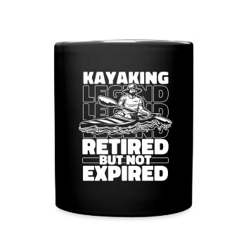 Retraités kayakistes - Mug uni - noir - Devant