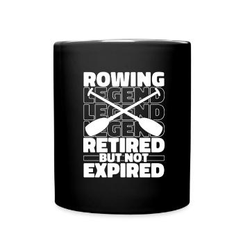 Rowing Retired rowers - Full Colour Mug - black - Front