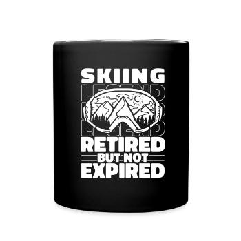 Skiing Après-ski in retirement - Full Colour Mug - black - Front