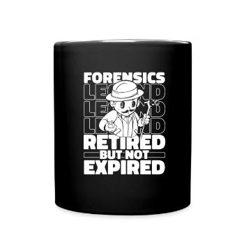 Criminalistique Criminalistique à la retraite - Mug uni - noir - Devant