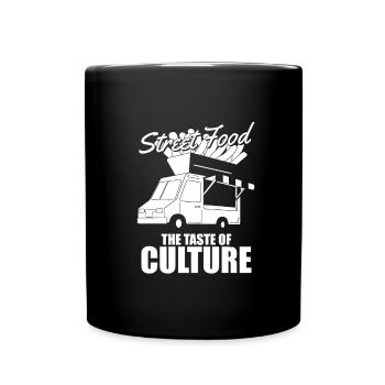 Cuisine de rue - Mug uni - noir - Devant