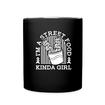 Cuisine de rue - Mug uni - noir - Devant