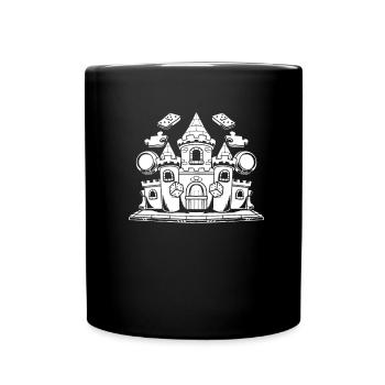 Château de jeux de société - Mug uni - noir - Devant