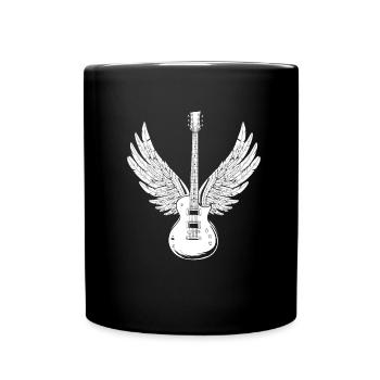 Guitare électrique guitare électrique piano à queue - Mug uni - noir - Devant