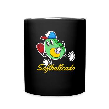 Avocat de softball - Mug uni - noir - Devant