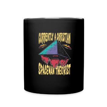 Pyramide du Christ Christianisme - Mug uni - noir - Devant