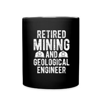 Engineer mining engineer - Full Colour Mug - black - Front