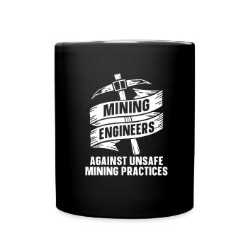 Ingénieur Ingénieur Boucle Ingénieur Minier - Mug uni - noir - Devant