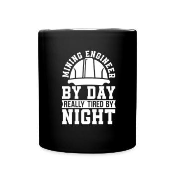 Engineer Witzig Mining Engineer - Full Colour Mug - black - Front