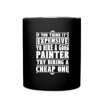 Peintre Peintre Drôle - Mug uni - noir - Devant