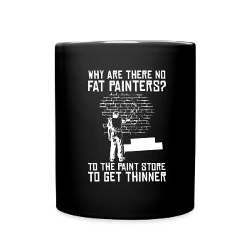 Peintre Peintre Amusement - Mug uni - noir - Devant