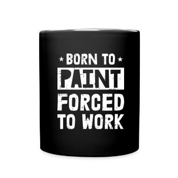 Peintre Peintre Drôle - Mug uni - noir - Devant