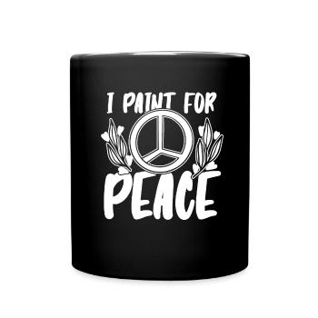 painter painter peace - Full Colour Mug - black - Front