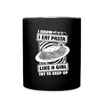 Pasta Girl - Mug uni - noir - Devant