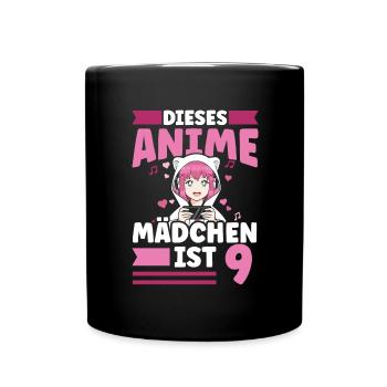 diese Anime mädchen ist 9 - Kawaii Otaku Manga - Tasse einfarbig - Schwarz - Vorne