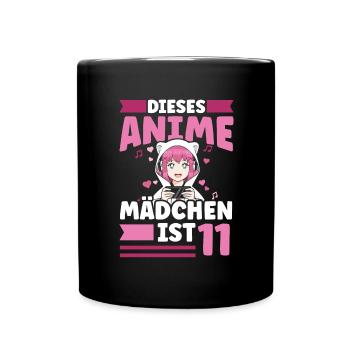diese Anime mädchen ist 11 - Kawaii Otaku Manga - Tasse einfarbig - Schwarz - Vorne