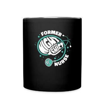 nurse stethoscope - Full Colour Mug - black - Front