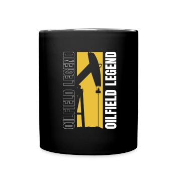 Légende de la plate-forme pétrolière - Mug uni - noir - Devant