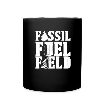 Gisement pétrolier Combustible fossile de plate-forme pétrolière - Mug uni - noir - Devant