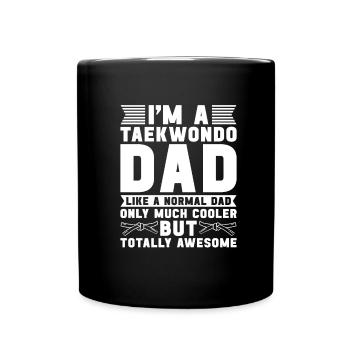 Taekwondo Père Taekwondo - Mug uni - noir - Devant