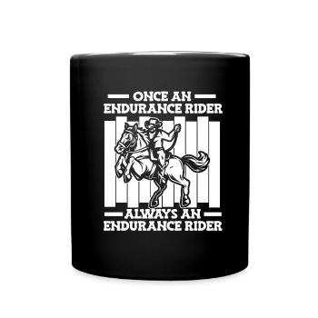 Cheval Sport équestre Cowboy Endurance Équitation - Mug uni - noir - Devant