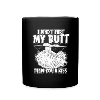 Bartagame Humour du dragon barbu - Mug uni - noir - Devant