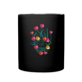 Tulpen Tulpen - Tasse einfarbig - Schwarz - Vorne