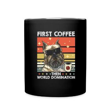 Brussels Griffon Coffee Sunglasses - Full Colour Mug - black - Front
