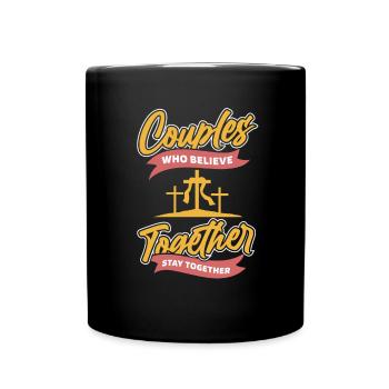 Couple chrétien chrétien - Mug uni - noir - Devant