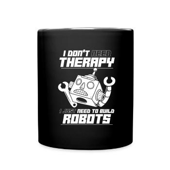 Robotique Ai Robot Drôle - Mug uni - noir - Devant