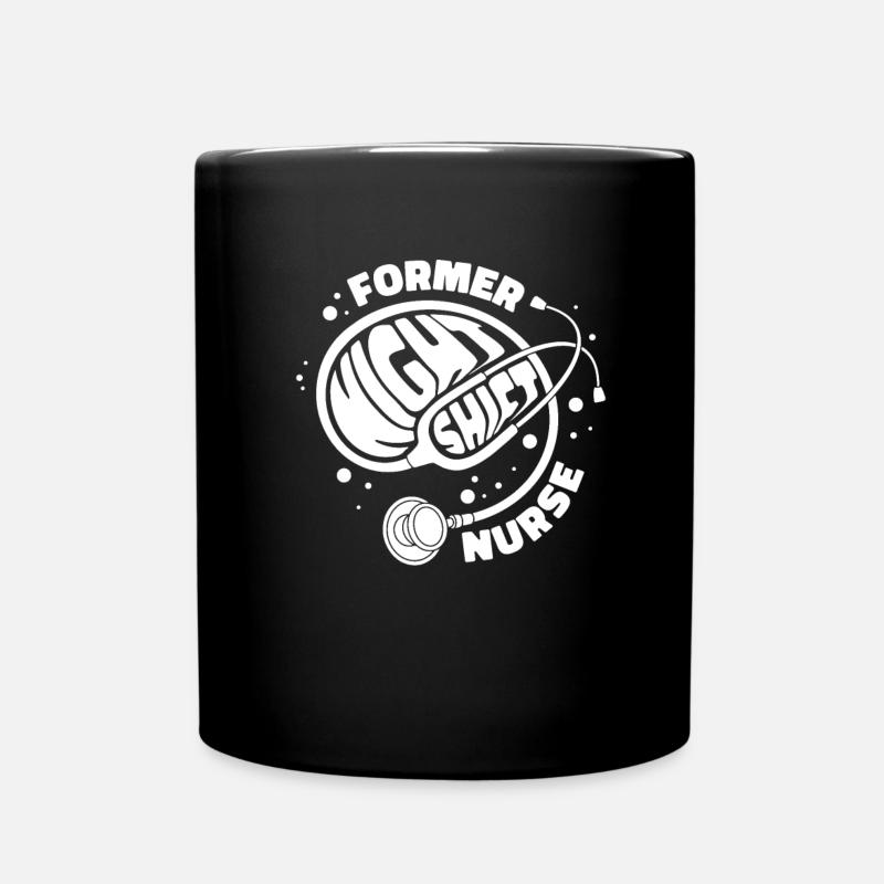 Krankenschwester Stethoskop - Tasse einfarbig - Schwarz