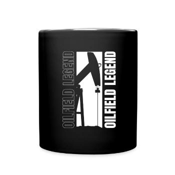 Oil field oil rig Witzig - Full Colour Mug - black - Front