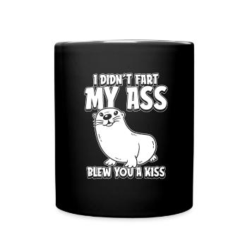 Loutre Witzig - Mug uni - noir - Devant