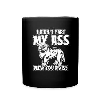 Bruxelles Griffon Drôle - Mug uni - noir - Devant