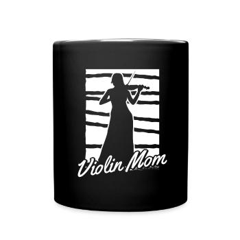 Violon Violon Mère - Mug uni - noir - Devant