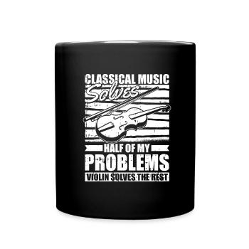 Violin Violin Funny - Full Colour Mug - black - Front